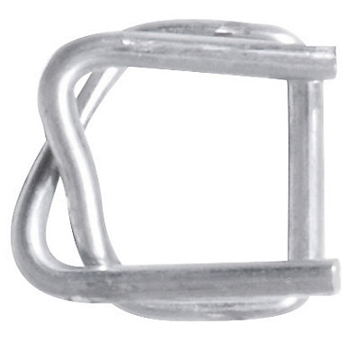 Boucle métal galvanisé pour feuillard 25mm (photo) Boucle métal galvanisé pour feuillard 25mm (photo)