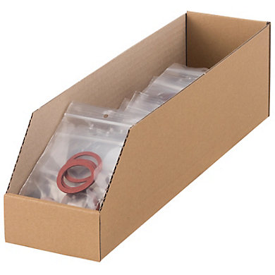 Bac à bec carton - 400 x 100 x 110 mm - 3,84 L