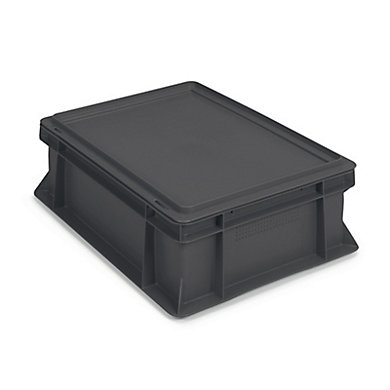 Bac plastique gerbable norme Europe économique 400 x 300 x 120 mm 10 L