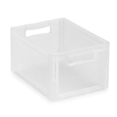 Bac plastique gerbable translucide norme Europe - 21 L