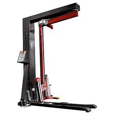 Banderoleuse mobile à bras tournant - Modèle Newton EPT chariot FREIN ÉLECTROMAGNÉTIQUE