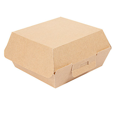 Boîte hamburger en carton - 130 x 120 x 62 mm