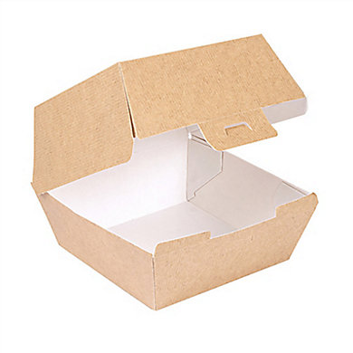 Boîte hamburger en carton - 144 x 136 x 92 mm