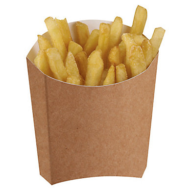 Étui à frites kraft (photo) Étui à frites kraft (photo)
