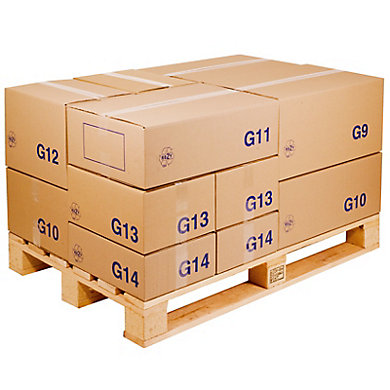 Caisse carton palettisable économique standard - 400 x 300 x 200 mm