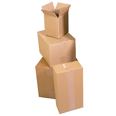 Caisse carton simple cannelure