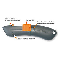 Couteau de sécurité - modèle Ausonne