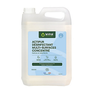 Dégraissant désinfectant multi-surfaces Le Vrai® - 5 L