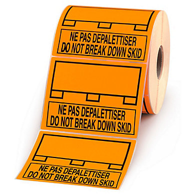 Étiquette d'expédition spéciale palette - blister de 2 rouleaux Étiquette d'expédition spéciale palette - blister de 2 rouleaux