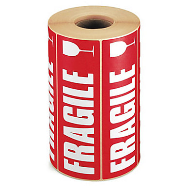 Étiquette de signalisation - ''FRAGILE'' 165 x 55 mm