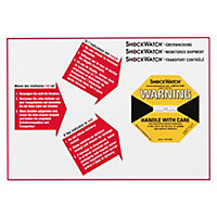 Étiquette pour indicateur de choc SchockWatch® Étiquette pour indicateur de choc SchockWatch®