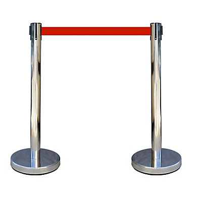 Kit de 2 poteaux à sangle étirable avec base lestée Kit de 2 poteaux à sangle étirable avec base lestée