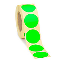 Pastille adhésive permanente fluo Pastille adhésive permanente fluo