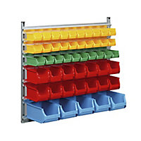 Rack mural pour bacs à bec Rack mural pour bacs à bec