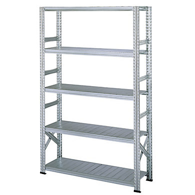 Rayonnage semi-lourd Galvastar - Elément DÉPART profondeur 400 mm hauteur 2000 mm