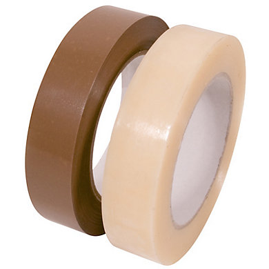 Ruban adhésif PVC petites largeurs - TRANSPARENT 19 mm x 100 m