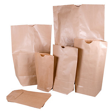 Sac écorné kraft brun standard 1 feuille (photo) Sac écorné kraft brun standard 1 feuille (photo)