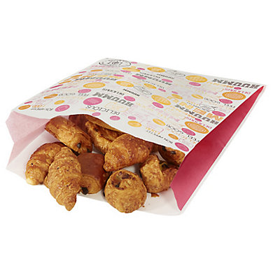 Sac viennoiserie décoré - 26 x 35 x 8,5 cm